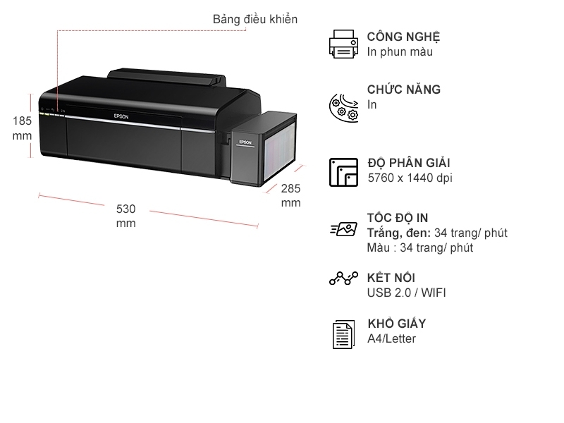 MÁY IN PHUN MÀU EPSON L805