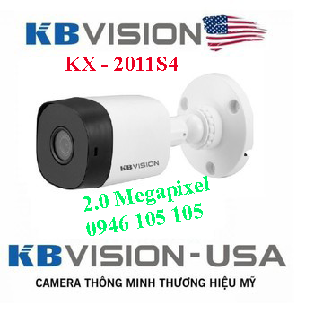 Trọn bộ 4 camera Kbvision 2.0M thương hiệu mỹ: ổ cứng, dây và nguồn